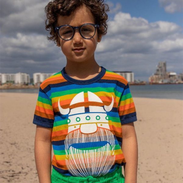 Danefae Organic Erik the Viking Rainbow T-Shirt – Spectrum