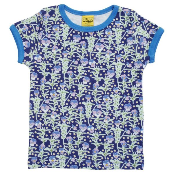 DUNS Sweden Kids Viola Tricolor T-shirt – Mazarine Blue