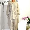 Cargo Pants and Shirt Set, Linen two piece set Jacket and Cargo Pants with Pockets, Linen Travel & Lounge Set, Mothers Day Gift