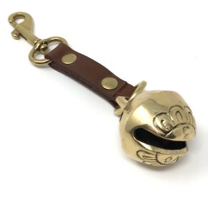 Hiker’s Amish Made  Brown Leather Bear Bell