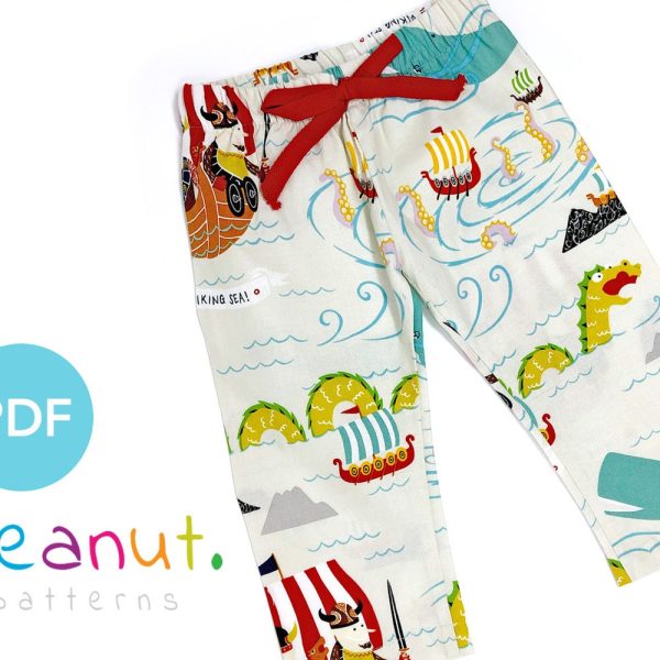 Woven Pajama PJ Pant Sewing Pattern • PDF Sewing Pattern • Baby, Kid, Toddler, Infant, Child • Peanut Patterns Stevie #18