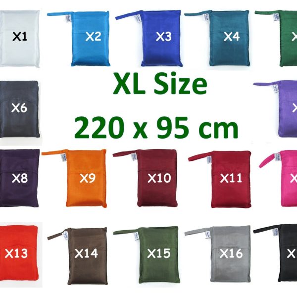 TREKSILK: LARGE Art Silk Sleeping Bag Liner – Travel Hostel Sheet Couch Surfing Camping Outdoor Accessory Trip Summer Guesthouse