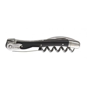 Chateau Laguiole (Ebony) – Corkscrew Wine Opener Engraved – Laguiole France – French Made – Wine Key Bottle Opener – Personalized