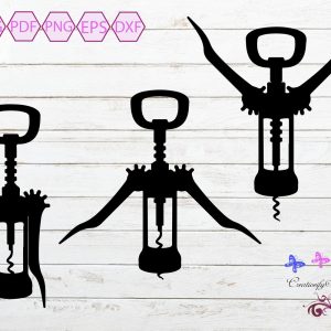 Corkscrew SVG, Wine Opener, Bottle Opener, Wine Corkscrew, Corkscrew Images, Party Items, Wine Bottle Opener, Cut File, Digital Download