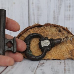 Vintage soviet corkscrew metal corkscrew wine bottle opener bronze figure corkscrew key original gift for bartender gift for men for family