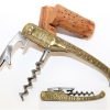 Vintage Wooden Handle Corkscrew, French Wine Bottle Opener