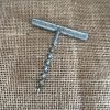 Old propeller cage corkscrew with pigtail wick | Vintage France Wine Art 1950
