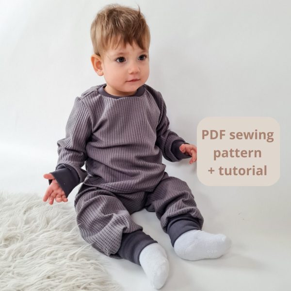 Kids pajamas – PDF Sewing Pattern –  Kids Pajamas pattern – baby sewing – SIZE from 2 to 10 years – Instant download