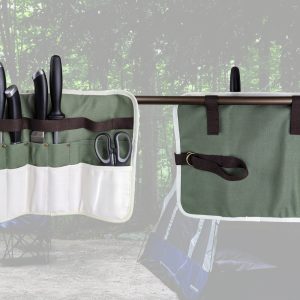 Canvas Knife Roll Bag for Camping with hanging provision. Cutlery Holder for travelling