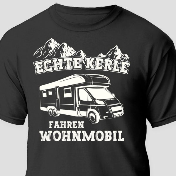 T-Shirt Camping Camper Man Fun Gift for real GUYS DRIVE MOTORHOMES Tuning Saying Camping Accessories Gift Idea for Campers T Shirt M