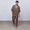 Linen Bomber Jacket Men Handmade Linen Coat Men Bomber Jacket Men Linen Coat White Linen Jacket Men Vintage Coat Linen Pants Linen Clothing