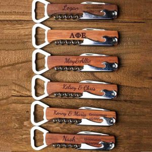 40 Wedding Custom Dark Beer Openers,Wine Custom Openers,Wedding Custom Gift,Wedding Favor For Guests,Personalized Corkscrew,Bachelorette