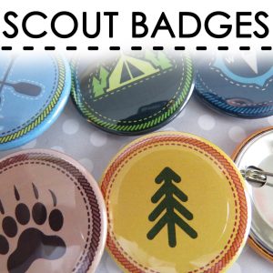 Scout Badges, Merit Badges Pins – Russell Up Costume Badges Pins – Outdoor Nature Camp Badges Pins – Set of 10 or 30