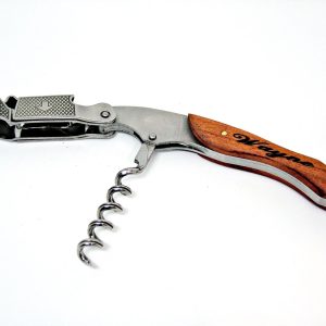 Personalised Wine Corkscrew / Bottle Opener / Waiter’s Friend ANY TEXT – Laser Etched Engraved 3-in-1 Bottle Opener