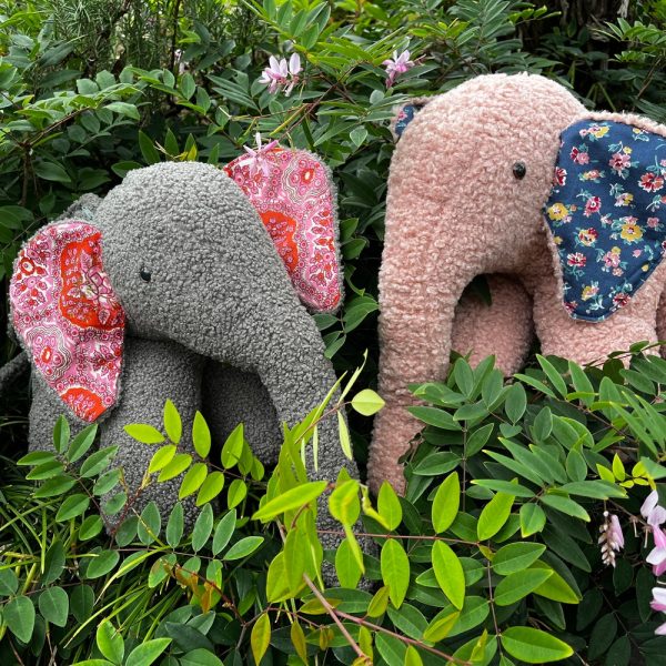 Elephant toy pyjama case, sewing project child’s, gift, instant pattern download, Christmas project,  craft stuffed toy, Thanksgiving