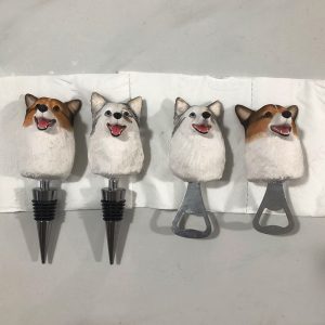 Personalized Pet Corkscrew Best Man Gift, Dog Corkscrew, Pet Wine Stopper, Personalized Bottle Stopper for Him Anniversary Christmas Gift