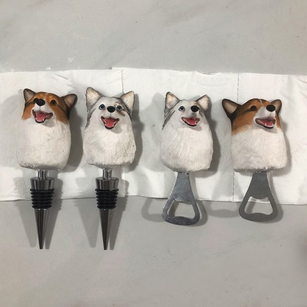 Personalized Pet Corkscrew Best Man Gift, Dog Corkscrew, Pet Wine Stopper, Personalized Bottle Stopper for Him Anniversary Christmas Gift