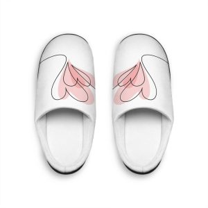 Women’s Indoor Slippers | Valentines Day | Gifts For Her | Heart-Shaped Design | WFH | Working From Home Clothing Range By Hybrid Hustles