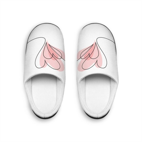 Women’s Indoor Slippers | Valentines Day | Gifts For Her | Heart-Shaped Design | WFH | Working From Home Clothing Range By Hybrid Hustles