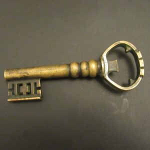 Vintage German Brass Corkscrew bottle opener – Skeleton Key Corkscrew bottle opener,Wine Opener – M.I. Germany