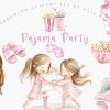 Baby Kids Pink Stripe Pyjamas SVG Bridesmaid Clutch Mockup When I wake up pjs Documents Digital Blank BG760 Mockup Digital Download Jpg