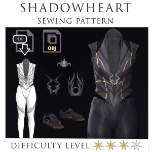 Shadowheart Camp Outfit Pattern with Accessories 3D