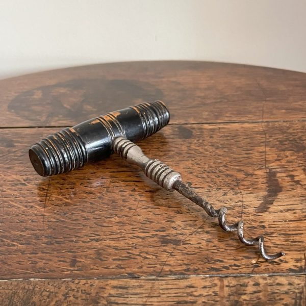 Antique Victorian painted direct pull corkscrew. c. mid 19th century