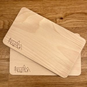 Breakfast board camper, camper motif, camping breakfast board, gift for camper, breakfast board caravan, camping accessories, caravan