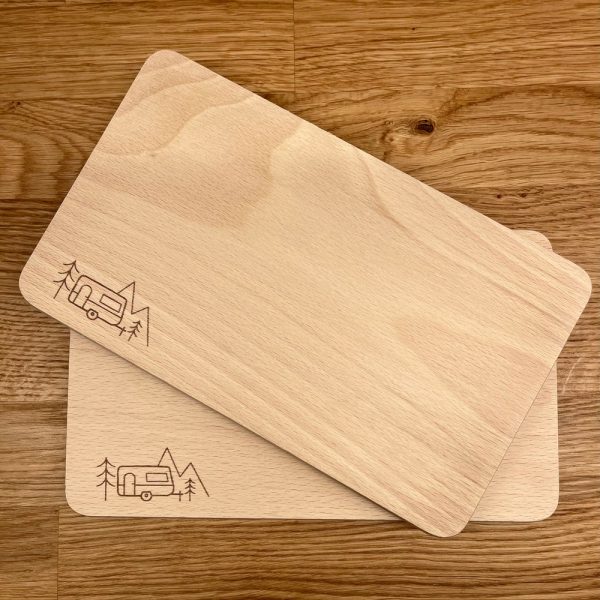 Breakfast board camper, camper motif, camping breakfast board, gift for camper, breakfast board caravan, camping accessories, caravan
