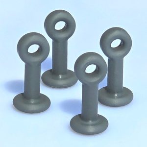 Set of 4 Multi-Purpose Roof Rings for Volkswagen ID.Buzz. Ideal for clothing hangers, curtains, blinds, camping, cargo net, etc.