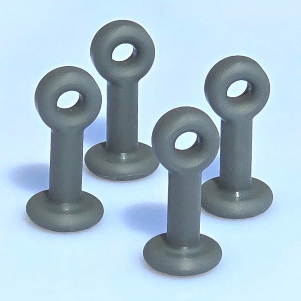 Set of 4 Multi-Purpose Roof Rings for Volkswagen ID.Buzz. Ideal for clothing hangers, curtains, blinds, camping, cargo net, etc.