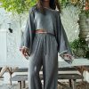 Men’s Leisure Set / Short Sleeve Linen Hooded Jacket with Drawstring Pants / Loungewear Set / Leisure Clothing