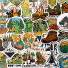 Camping Coloring Bookmarks For Kids, Camping Printable Activity, Nature Campfire Bookmarks To Color, Camping Holiday Quiet Time Craft Idea