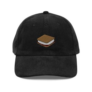 Cute Smores Embroidered Cap | Gift For Smores Lovers | Camping Dessert Vintage Cap | Sustainable Hat | For Him & Her