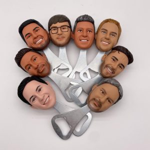 Groom Gifts Best Man Gifts Customized Corkscrew Wine Stopper,Best Man Bridesmaid Gifts for Her, Father Gifts, Customized Figurine Corkscrews