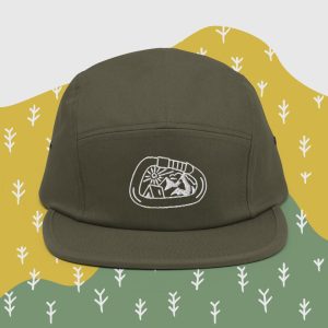 Outdoor Lover Carabiner Embroidered 5 Panel Hat, Granola Girl Camping Aesthetic Mountain Climbing Gift
