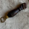 2 x Antique Steel ‘Cellar Man’ Fist Grip Corkscrews c1870-1890. Direct Pull Cork Screw. Bar Ware. Wine Bottle Openers. Victorian Corkscrews.