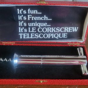 Vintage Le Corkscrew Telescopique Wine Bottle Opener Made In France Original Box and Instructions