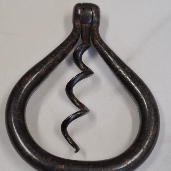 antique pocket folding corkscrew