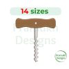 T-Bar Corkscrew with Turned Wood Handle
