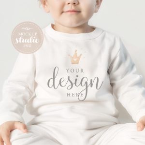 Close-Up Baby Pajamas Photo MOCKUP, Cozy Toddler Sleepwear falt-lay PNG Mock-up, Children Nightwear Mockup, Adorable Kids Pajamas