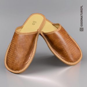 Men’s leather slippers  High quality handmade home shoes  Comfortable slippers for the bedroom