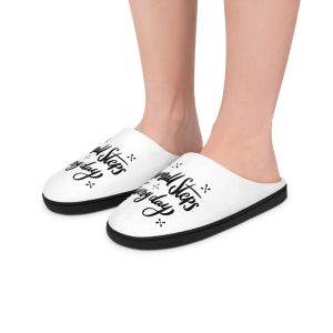 Small Steps Everyday” Women’s Indoor Slippers | Cozy & Motivational House Shoes | Comfortable Soft Slippers for Home