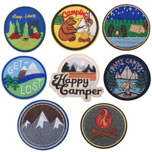Traveller Iron on Patches | Sew On, Camping, Camper, Wilderness Patches, Nature Lover, Applique, Jeans, Bags, Wanderlust, Hiker, Trail Gift