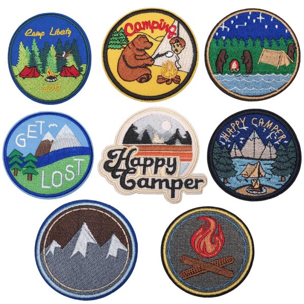 Traveller Iron on Patches | Sew On, Camping, Camper, Wilderness Patches, Nature Lover, Applique, Jeans, Bags, Wanderlust, Hiker, Trail Gift