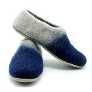 Dual Colored Indoor Felt Shoes – Wool Shoes Handmade- Indoor Footwear For Everyday Use In Home Or Office