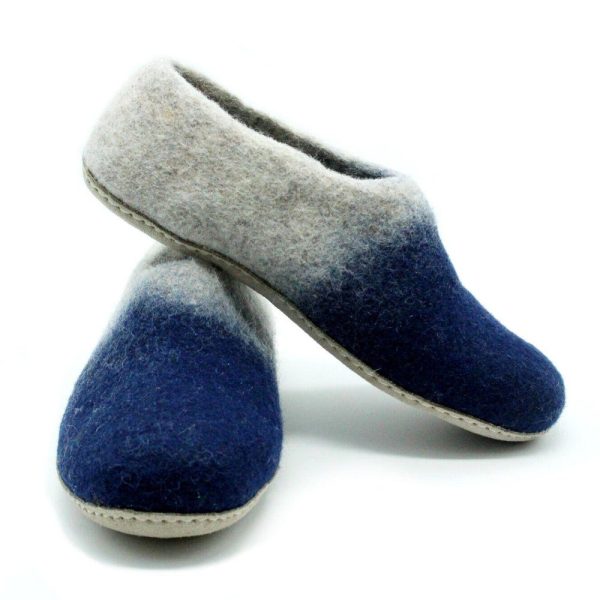 Dual Colored Indoor Felt Shoes – Wool Shoes Handmade- Indoor Footwear For Everyday Use In Home Or Office