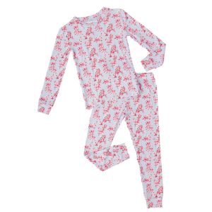 CHERRY BLOSSOM Bamboo Toddler Pajamas, Kids Pajama Set, Bamboo Kids, 2 Piece Pajama Set, Flower Pajamas, Floral Girl Pajamas, Spring Bamboo