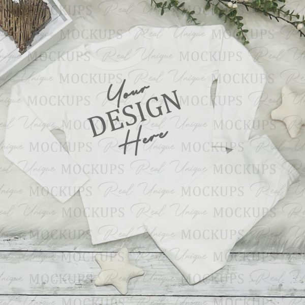 Baby Kids White Pyjamas SVG Kids Wholesale Mockup When I wake up pjs Documents Digital Blank Kids Wholesale Pyjamas Jpg Baby pyjamas canva