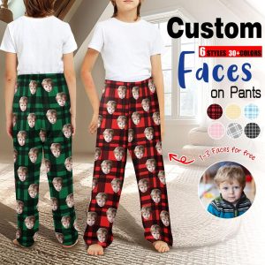 Custom Face Pajama Pants, Personalized Pants Pajamas,Custom Pj Pants, Photo Pajama, Kid Pajamas, Birthday/Anniversary Photo Gift For Child